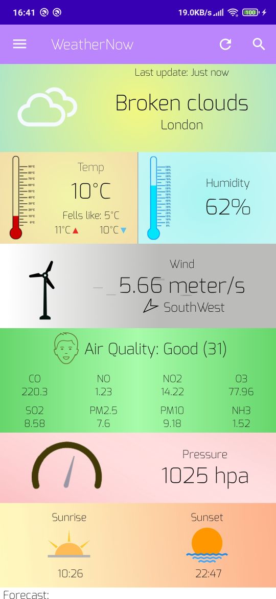 WeatherNow Screenshot 4